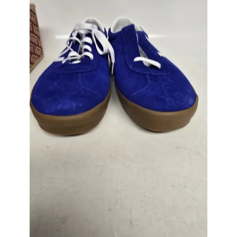 Vans Track Sports Low Blue White Gum Suede Sneakers VN000CTDCJF1 Mens 12